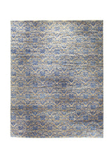 Oriental Rug Indian Handmade Area Transitional 11'11"x15'2" (12x15) Brown Blue Floral Design #A30168
