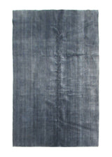 Oriental Rug Indian Handmade Area Modern 5'8"x9'0" (6x9) Blue Plain Design #A30191