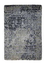 Oriental Rug Indian Handmade Area Modern 2'0"x3'0" (2x3) Gray Stripes Abstract Design #A30338