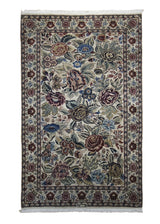 Oriental Rug Pakistani Handmade Area Transitional 3'0"x4'10" (3x5) Whites/Beige Red Floral Design #A30527