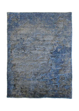 A30894 Oriental Rug Indian Handmade Area Modern 2'0'' x 3'0'' -2x3- Blue Gray Splatter Abstract Design