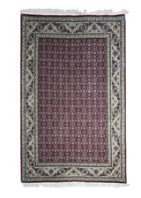 Persian Rug Tabriz Handmade Area Traditional 2'7"x4'3" (3x4) Red Whites/Beige Mahi Fish Design #A31201