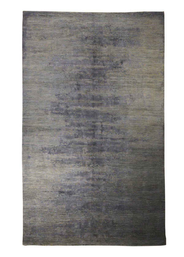 Oriental Rug Pakistani Handmade Area Transitional 5'0"x8'1" (5x8) Gray Gabbeh Geometric Design #A31287