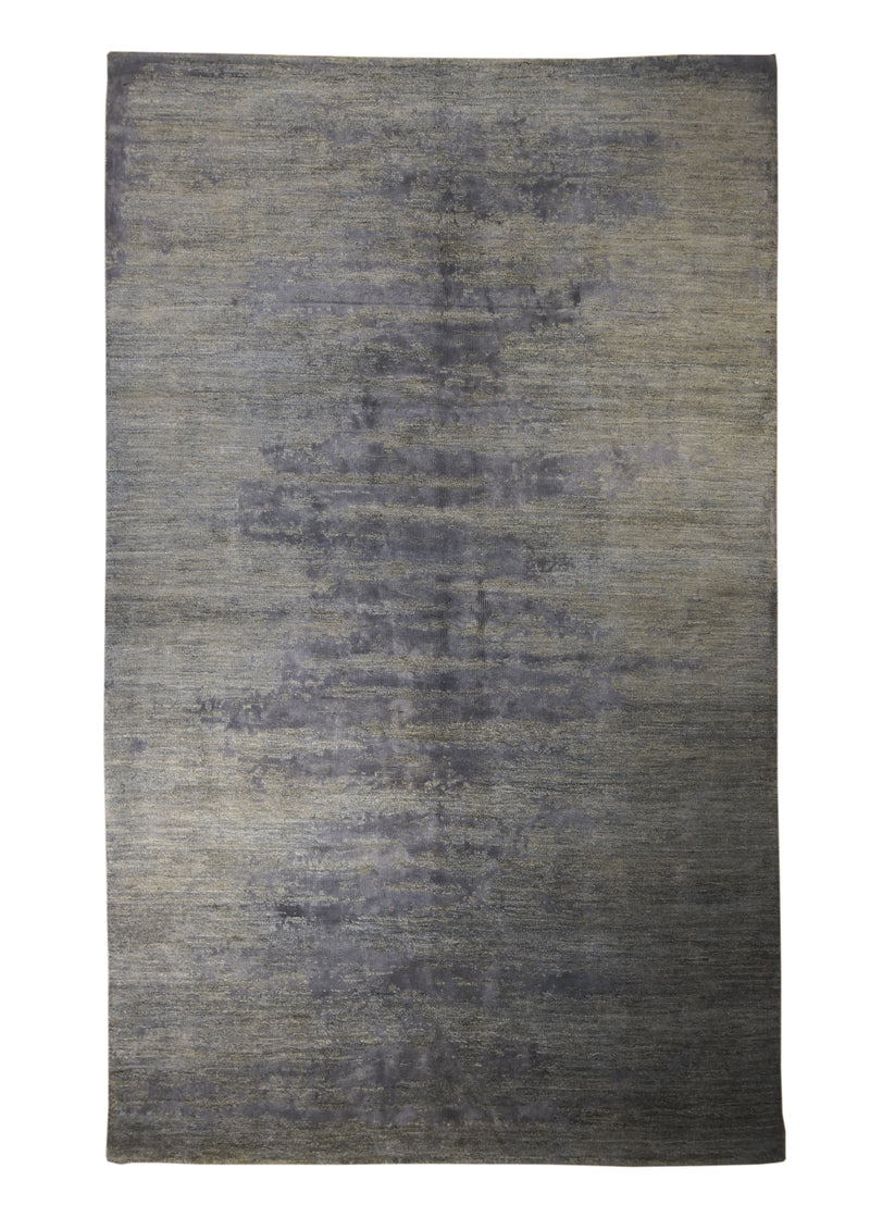 Oriental Rug Pakistani Handmade Area Transitional 5'0"x8'1" (5x8) Gray Gabbeh Geometric Design #A31287