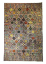 A31327 Oriental Rug Pakistani Handmade Area Transitional 5'11'' x 9'0'' -6x9- Purple Multi-color Ariana Floral Design