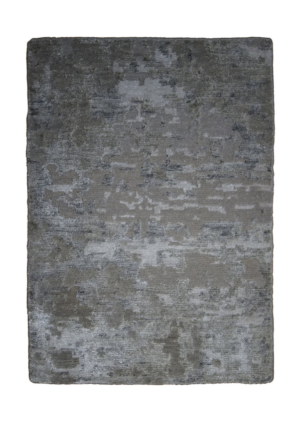 Oriental Rug Indian Handmade Area Modern Neutral 2'0"x3'0" (2x3) Whites/Beige Splatter Abstract Design #A31363