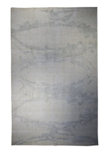 Oriental Rug Indian Handmade Area Modern Neutral 5'8"x9'0" (6x9) Whites/Beige Gray Splatter Abstract Design #A31756