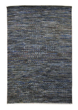 A31786 Oriental Rug Indian Handmade Area Transitional 4'0'' x 6'0'' -4x6- Gray Geometric Grass Design