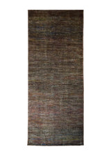 A31787 Oriental Rug Indian Handmade Runner Transitional 3'1'' x 9'1'' -3x9- Brown Geometric Grass Design