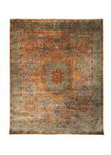 A31987 Oriental Rug Pakistani Handmade Area Transitional Tribal 7'9'' x 9'8'' -8x10- Red Green Blue Mamluk Geometric Design