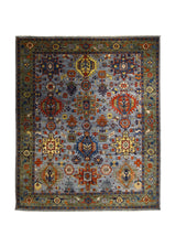 A32214 Oriental Rug Pakistani Handmade Area Transitional Tribal 8'1'' x 9'10'' -8x10- Blue Green Ariana Floral Kazak Design