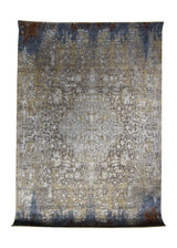 A32309 Oriental Rug Indian Handmade Area Transitional 5'1'' x 7'1'' -5x7- Brown Multi-color Abstract Erased Design