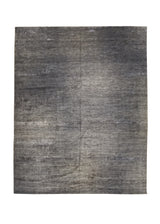 Oriental Rug Pakistani Handmade Area Transitional Neutral 12'0"x15'2" (12x15) Gray Gabbeh Plain Design #A32358