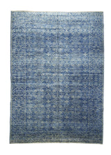 A32435 Oriental Rug Pakistani Handmade Area Transitional Tribal 6'3'' x 8'10'' -6x9- Blue Gabbeh Geometric Design