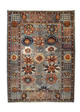 A32485 Oriental Rug Pakistani Handmade Area Transitional Tribal 10'2'' x 13'11'' -10x14- Red Blue Ariana Floral Serapi Design
