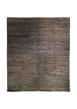 Oriental Rug Pakistani Handmade Area Transitional 8'1"x9'7" (8x10) Multi-color Red Gabbeh Stripes Design #A32645