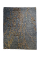 A32673 Oriental Rug Pakistani Handmade Area Transitional 4'11'' x 6'1'' -5x6- Gray Whites Beige Gabbeh Abstract Design