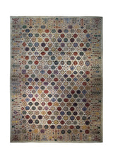 A32699 Oriental Rug Pakistani Handmade Area Transitional 10'4'' x 14'4'' -10x14- Red Green Multi-color Ariana Floral Design
