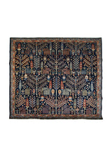 Oriental Rug Pakistani Handmade Area Transitional Tribal 5'4"x6'2" (5x6) Blue Tree of Life Bakhshayesh Design #A32707