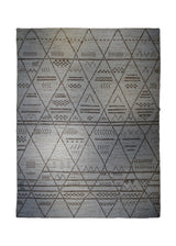 A32720 Oriental Rug Pakistani Handmade Area Transitional 10'5'' x 13'9'' -10x14- Whites Beige Brown Moroccan H&S Geometric Design