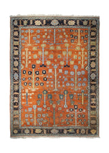 A32989 Oriental Rug Turkish Handmade Area Transitional Tribal 7'11'' x 10'8'' -8x11- Red Tree of Life Design