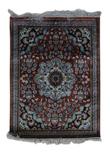 Oriental Rug Chinese Handmade Area Traditional 1'6"x2'0" (2x2) Red Floral Design #A33005