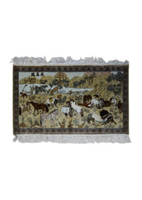 Oriental Rug Chinese Handmade Area Traditional 1'10"x3'0" (2x3) Whites/Beige Red Pictorial Design #A33011