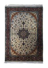 Persian Rug Tabriz Handmade Area Traditional 6'7"x9'7" (7x10) Whites/Beige Red Naghsh Floral Design #A33065