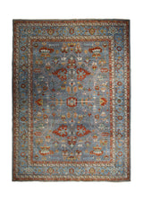 A33084 Oriental Rug Pakistani Handmade Area Transitional Tribal 8'10'' x 11'7'' -9x12- Gray Blue Ariana Floral Serapi Design