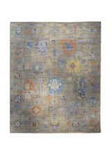 A33148 Oriental Rug Indian Handmade Area Transitional 12'0'' x 14'8'' -12x15- Brown Multi-color Floral Oushak Design
