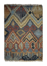 A33194 Oriental Rug Indian Handmade Area Transitional 2'0'' x 3'0'' -2x3- Multi-color Yellow Gold Gray Floral Design