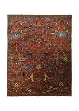 A33211 Oriental Rug Pakistani Handmade Area Transitional Tribal 5'2'' x 6'6'' -5x7- Red Geometric Heriz Design