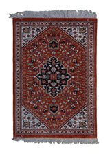 Persian Rug Qum Handmade Area Traditional 1'10"x2'7" (2x3) Red Floral Design #A33310