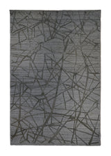 Oriental Rug Indian Handmade Area Modern Neutral 6'0"x9'0" (6x9) Gray Crackle Design #A33450