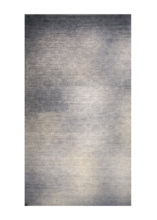 Oriental Rug Indian Handmade Area Modern Neutral 14'2"x24'9" (14x25) Whites/Beige Gray Geometric Design #A33457