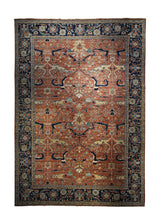 Oriental Rug Pakistani Handmade Area Transitional 11'9"x17'7" (12x18) Red Blue Ariana Floral Bakhshayesh Design #A33473