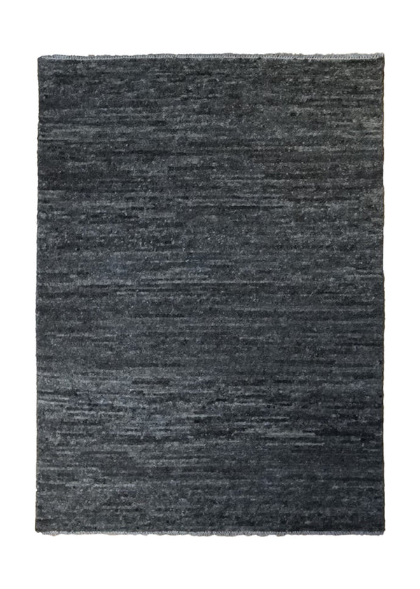 Oriental Rug Indian Handmade Area Modern Neutral 2'11"x3'10" (3x4) Gray Plain Design #A33575
