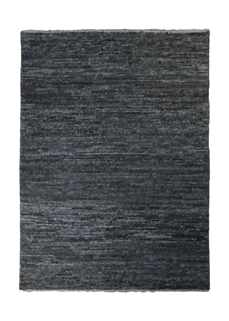 Oriental Rug Indian Handmade Area Modern Neutral 2'11"x3'10" (3x4) Gray Plain Design #A33575