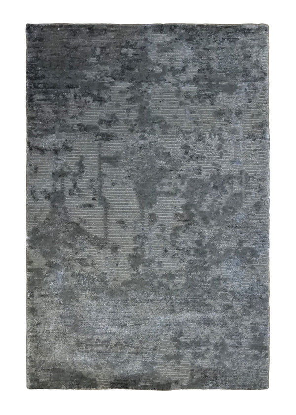 Oriental Rug Indian Handmade Area Modern Neutral 2'6"x3'8" (3x4) Gray Abstract Splatter Design #A33577