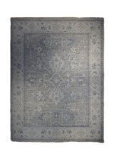 A33642 Oriental Rug Indian Handmade Area Transitional Neutral 8'0'' x 10'0'' -8x10- Gray Whites Beige Floral Oushak Design