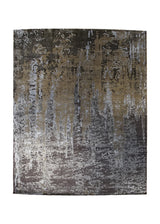 Oriental Rug Indian Handmade Area Modern 8'0"x10'3" (8x10) Whites/Beige Gray Abstract Splatter Design #A33666