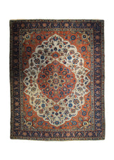 Persian Rug Khoy Handmade Area Traditional Antique 10'0"x12'4" (10x12) Blue Red Floral Design #A33699