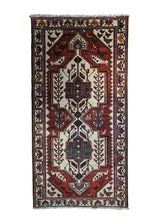 Persian Rug Bakhtiari Handmade Area Tribal 5'0"x10'0" (5x10) Whites/Beige Red Tree of Life Geometric Animals Design #A33726