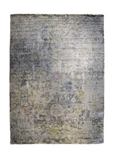 Oriental Rug Indian Handmade Area Transitional 10'1"x13'10" (10x14) Gray Whites/Beige Geometric Erased Abstract Design #A33739