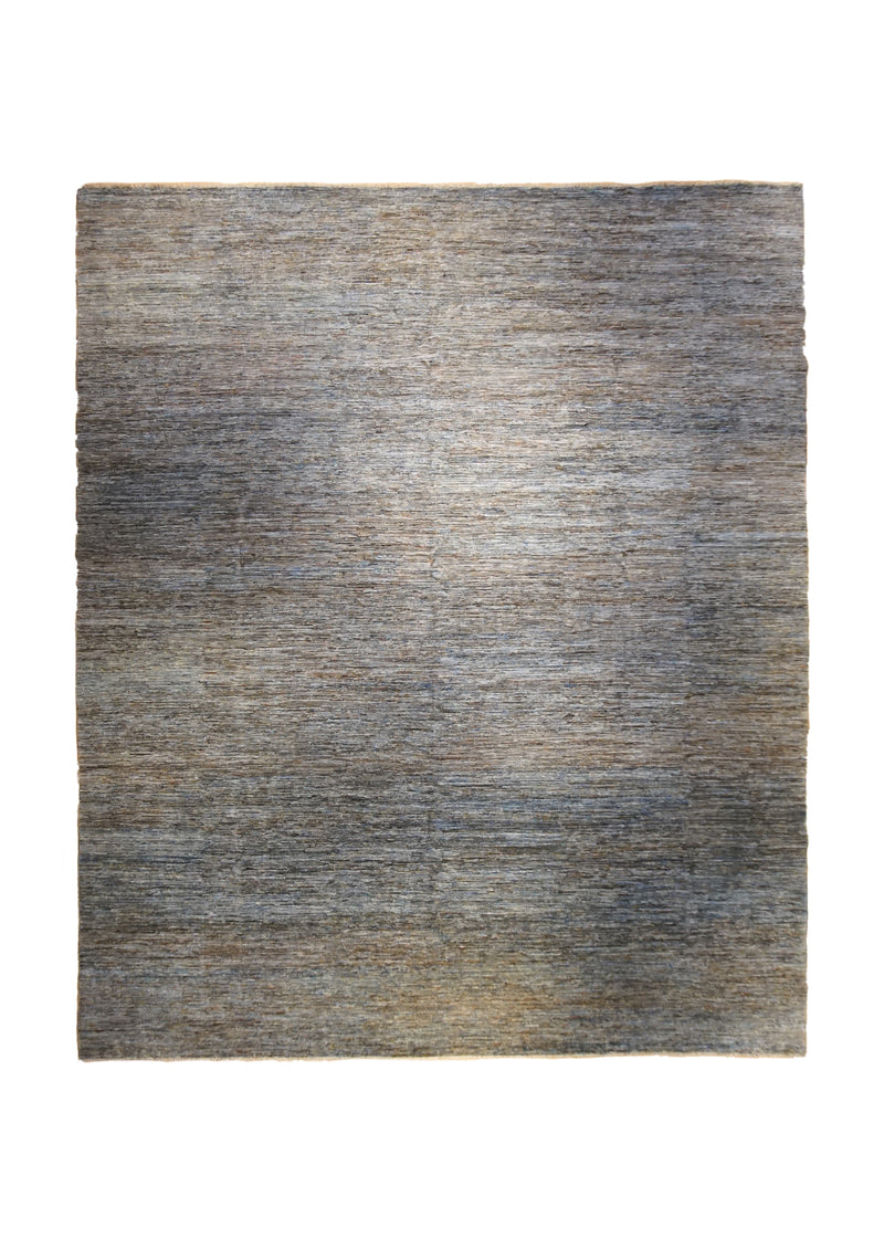 Oriental Rug Pakistani Handmade Area Transitional Tribal 11'9"x14'2" (12x14) Blue Brown Gabbeh Stripes Design #A33848