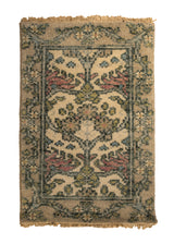 A33880 Oriental Rug Indian Handmade Area Transitional 2'0'' x 3'0'' -2x3- Whites Beige Green Floral Design