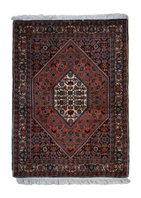Persian Rug Bijar Handmade Area Traditional 2'4"x3'2" (2x3) Red Geometric Herati Design #A33929