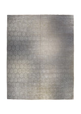 Oriental Rug Indian Handmade Area Modern Neutral 12'0"x15'0" (12x15) Whites/Beige Geometric Design #A33999