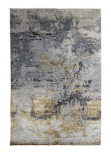 Oriental Rug Indian Handmade Area Modern 11'10"x14'10" (12x15) Whites/Beige Gray Abstract Splatter Design #A34087
