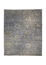 A34277 Oriental Rug Indian Handmade Area Transitional Neutral 8_3_ x 9_10_ -8x10- Whites Beige Oushak Design